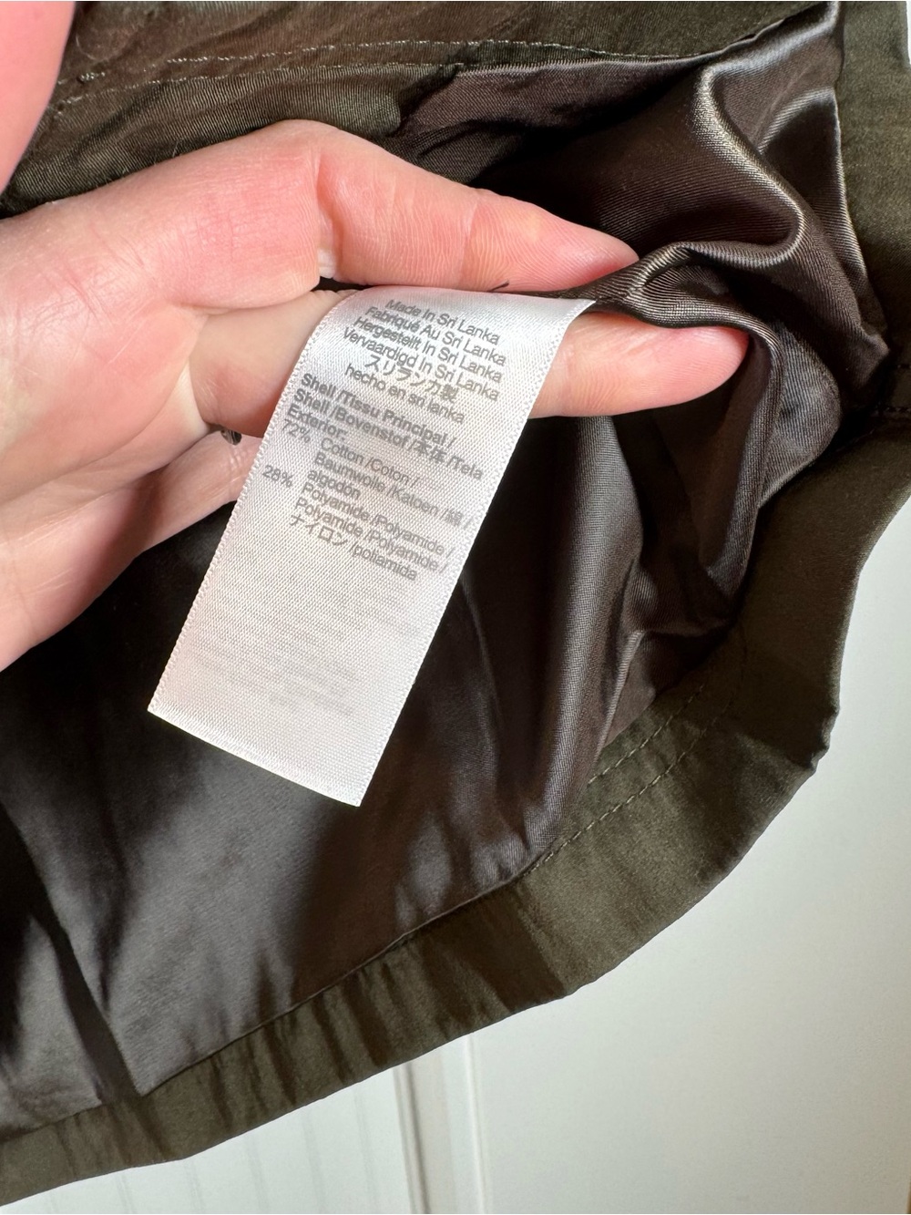 Madewell Barn Jacket Waxed Zip- Front Jacket NW759 OliveGreen Corduroy Collar L - Picture 5 of 9